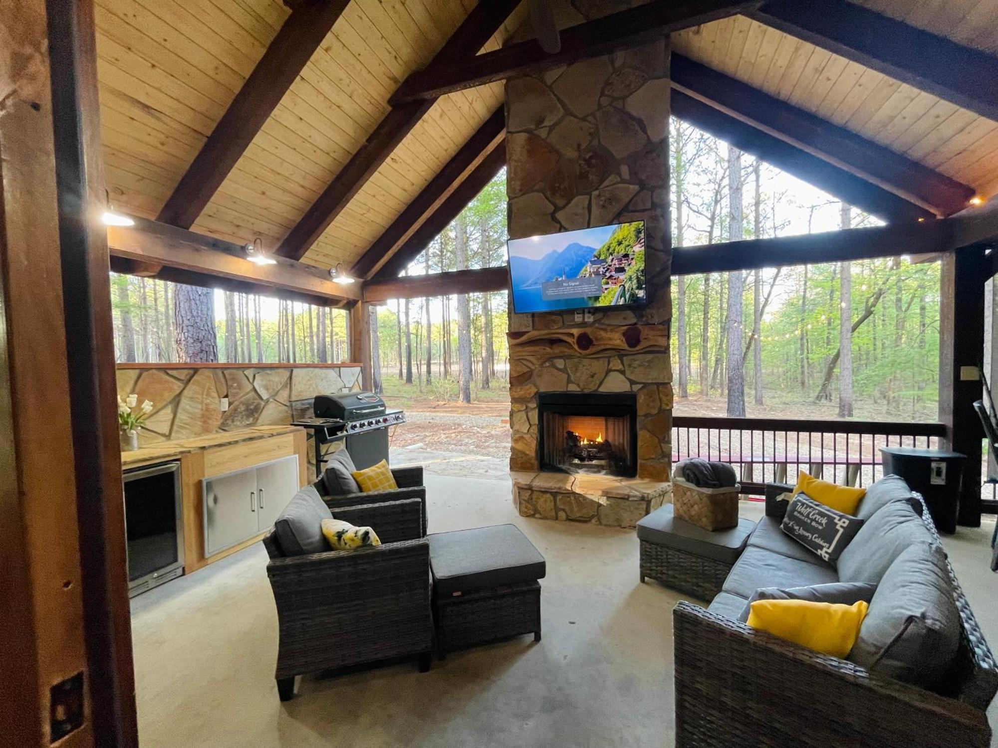 Wolf Creek Luxury Cabin Broken Bow Exterior foto